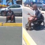 Cadeirante protesta contra falta de acessibilidade em rodovia