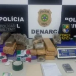 Homem é preso com 28 quilos de maconha dentro de casa