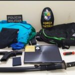 Homem foi preso após invadir e furtar objetos da casa de policial civil
