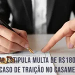 Casal estipula multa de R0 mil em caso de traição no casamento