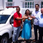 Jeferson Andrade, presidente da Alese, entrega nova ambulância para a Prefeitura de Maruim
