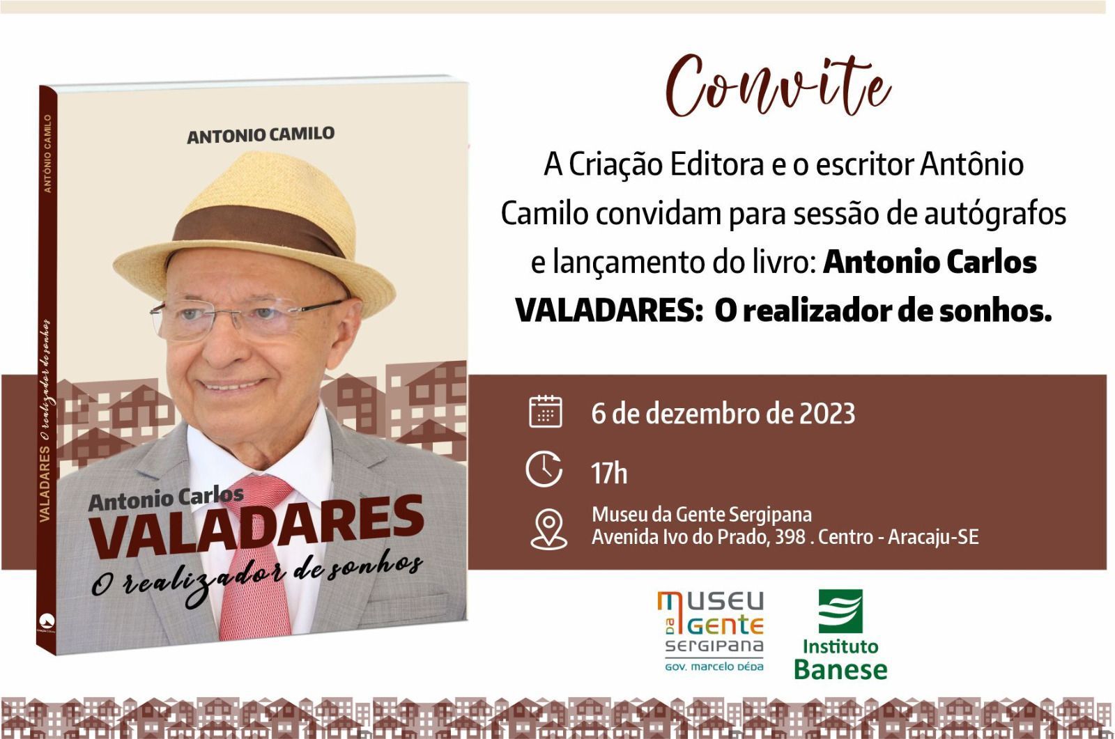 Sociedade sergipana comparece a sessão de autógrafos e lançamento do livro: Antônio Carlos Valadares – o realizador de sonhos