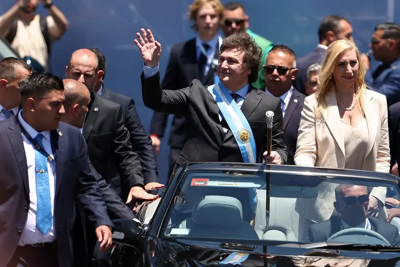 Javier Milei toma posse como presidente da Argentina Javier Milei toma posse como presidente da Argentina