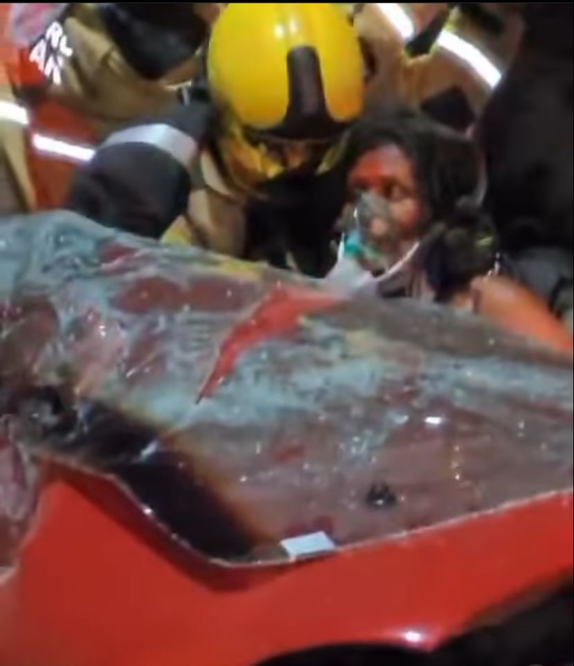 Grave acidente na rodovia João Bebe Água na noite de domingo (10/12)