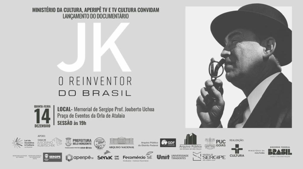 O Sistema Aperipê de Rádio e TV convida para o lançamento exclusivo da série “JK: O Reinventar do Brasil”