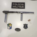 Polícia Militar prende homem portando uma espingarda de fabricação caseira em Itabaiana