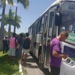 Ônibus que faz a rota Campus/Hospital Universitário (050) quebra na avenida Marechal Cândido Rondon