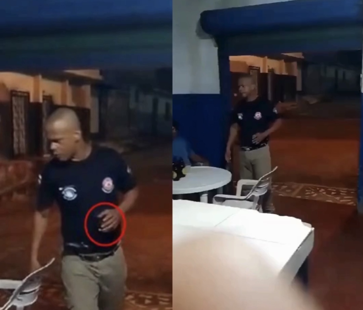 Policial entra em confusão com mulher em bar da Bahia
