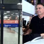 Ex-presidente Jair Bolsonaro é saudado por apoiadores ao desembarcar no aeroporto de Salvador – BA