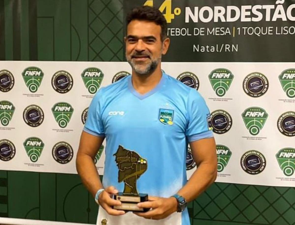 Sergipano Flávio Lisa conquista título no Nordestão de Futebol de Mesa Sergipano Flávio Lisa conquista título no Nordestão de Futebol de Mesa