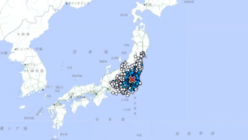 Terremoto atinge o Japão