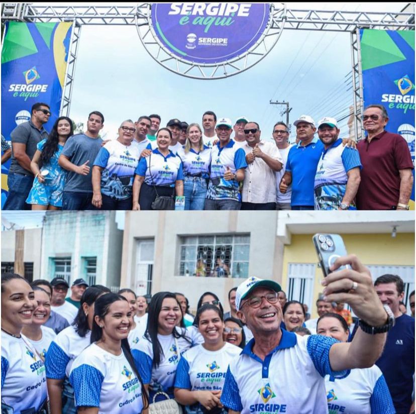 O governador Fábio Mitidieri e o Presidente da ALESE Jeferson Andrade prestigiaram Cedro  de São João