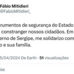 Fábio Mitidieri suspende o uso de reconhecimento facial no estado