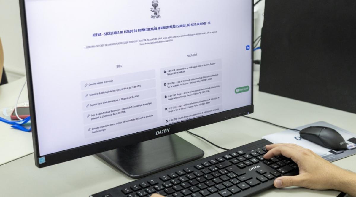 As inscrições para o concurso público da Adema foram abertas pelo Governo do estado