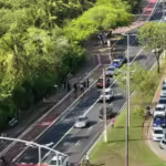 Policiais Militares estiveram em confronto com sequestradores na avenida Beira-Mar