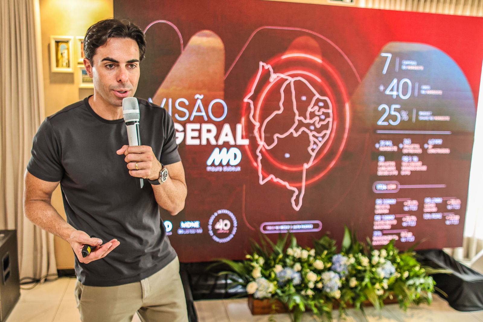 Diretor de Jornalismo do Grupo Jornal de Comunicação – Dênison Ventura Bittencourt – em almoço com executivos da construtora Moura Dubeux Diretor de Jornalismo do Grupo Jornal de Comunicação – Dênison Ventura Bittencourt – em almoço com executivos da construtora Moura Dubeux