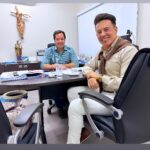 O Diretor de Jornalismo do Grupo Jornal de Comunicação, Dênison Ventura Bittencourt, reuniu-se com o Presidente da Deso, Luciano Paul