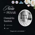Morreu, na manhã de hoje (16), o grande Jornalista, Osmário Santos