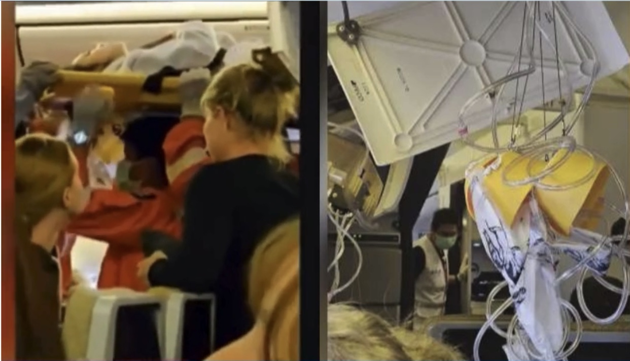 Avião enfrenta turbulência e deixa um morto e cerca de 70 feridos Avião enfrenta turbulência e deixa um morto e cerca de 70 feridos