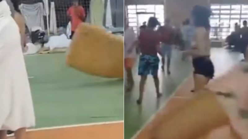Após serem flagrados fazendo sexo, casal causa briga generalizada em abrigo do Rio Grande do Sul