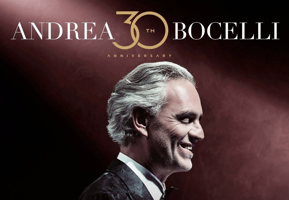Andrea Bocelli anuncia turnê ao lado do seu filho Matteo Bocelli, em celebração aos seus 30 anos de carreira