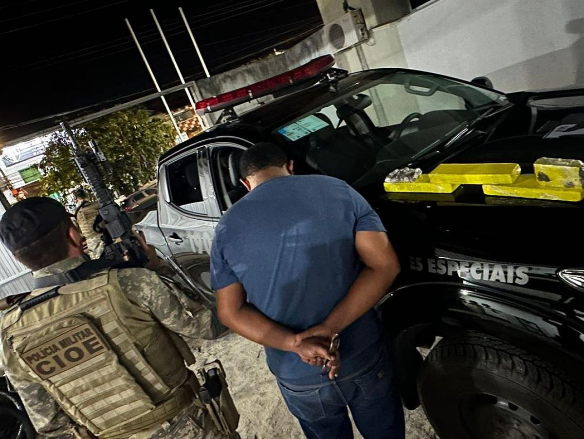Suspeito de tráfico de drogas foi preso em flagrante no conjunto Orlando Dantas