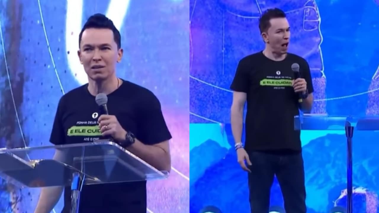 Enquanto prega em culto para mil homens, pastor diz que já beijou a filha na boca e que quando ela passa diz:”Ai se eu te pego”