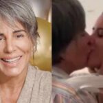 Glória Pires é criticada após aparecer dando selinho em filha