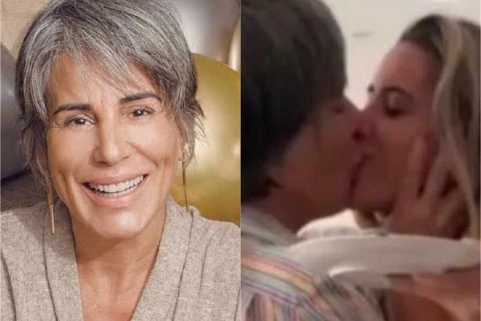 Glória Pires é criticada após aparecer dando selinho em filha Glória Pires é criticada após aparecer dando selinho em filha