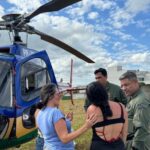 Jovem é resgatada após cair e bater a cabeça em cachoeira do Campo do Brito