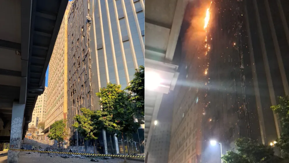 Prédio onde funcionaria a Escola do Judiciário de Minas Gerais é atingido por incêndio Prédio onde funcionaria a Escola do Judiciário de Minas Gerais é atingido por incêndio