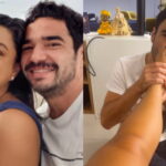 Preta Gil publica momento afetuoso com o ator Caio Blat durante churrasco em sua residência