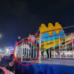 Mulher é arremessada de brinquedo em parque de diversões
