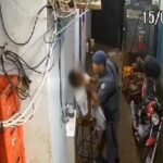 Câmeras de segurança gravam momento em que Policiais Militares agridem frequentadores de adega