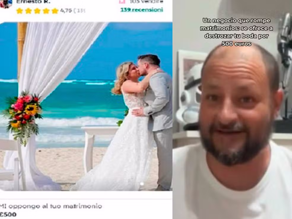 Homem viraliza nas redes sociais após relatar que cobra R$ 3 mil para sabotar festas de casamento