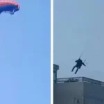 Pilotos de parapente se chocam enquanto voavam; um veio a óbito