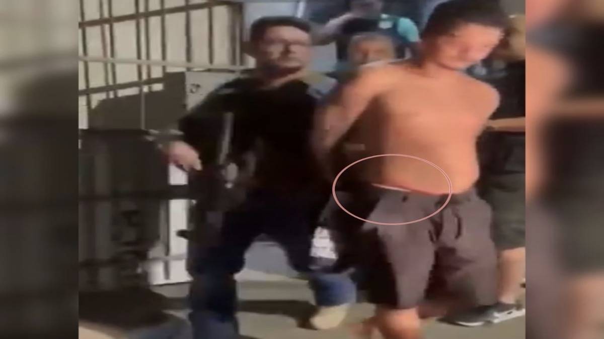 Vídeo mostra traficante usando calcinha no momento da prisão 