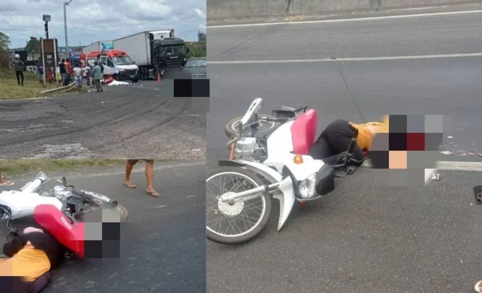 Mulher morre atropelada após acidente na BR-101, em Estância Mulher morre atropelada após acidente na BR-101, em Estância