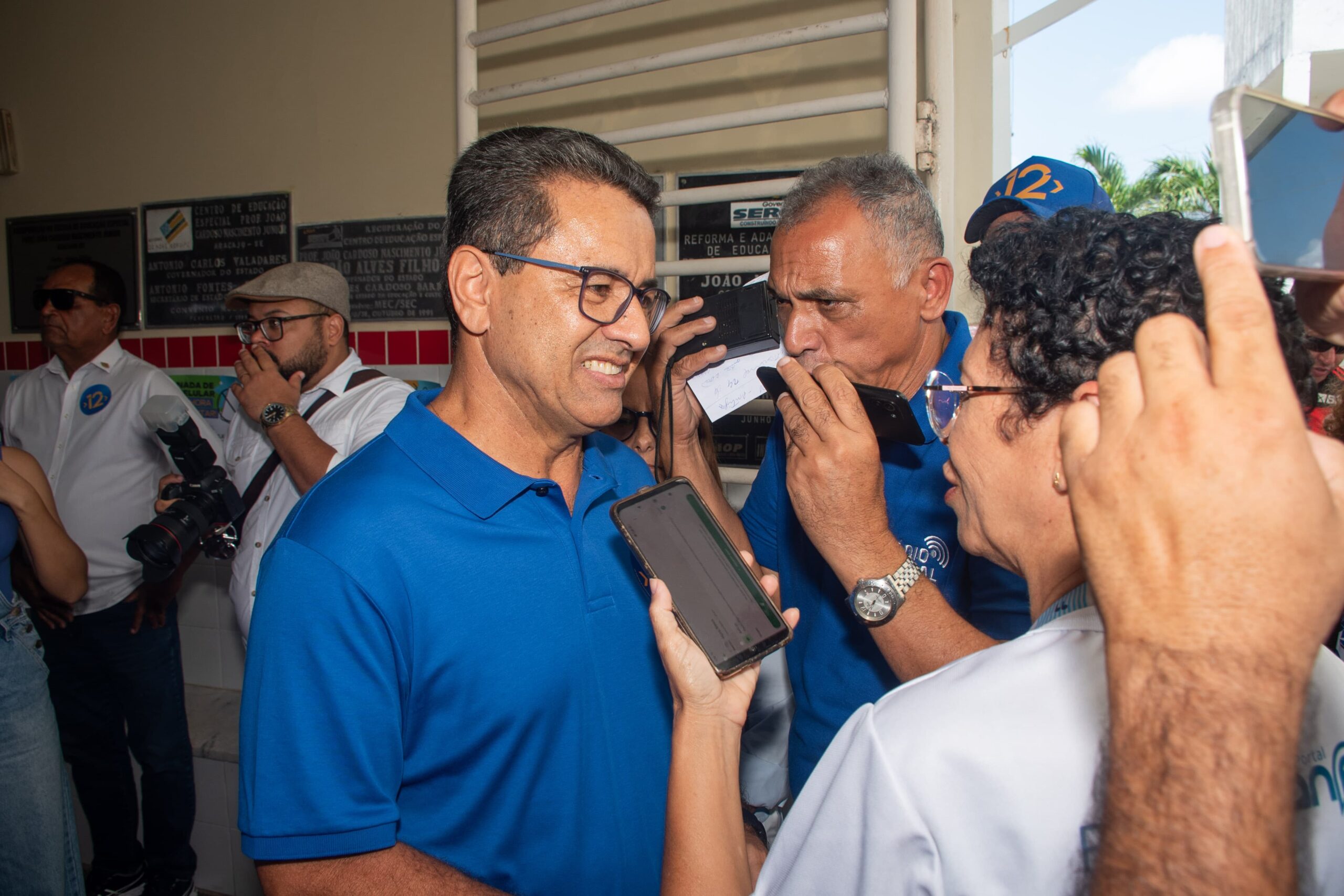 Luiz Roberto vota e declara sua confiança em estar no segundo turno