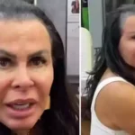 De visual novo, Gretchen aparece mostrando seu novo implante capilar