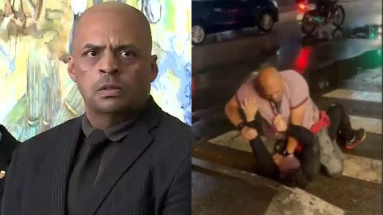 Filho de Maguila espanca vendedor ambulante