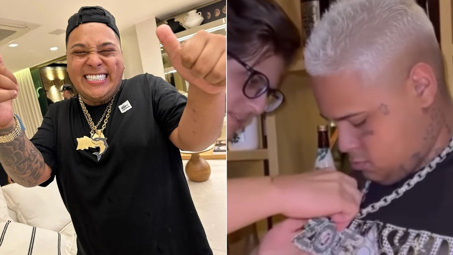 MC Ryan SP exibe joia em homenagem à filha em meio a polêmica de agressão MC Ryan SP exibe joia em homenagem à filha em meio a polêmica de agressão