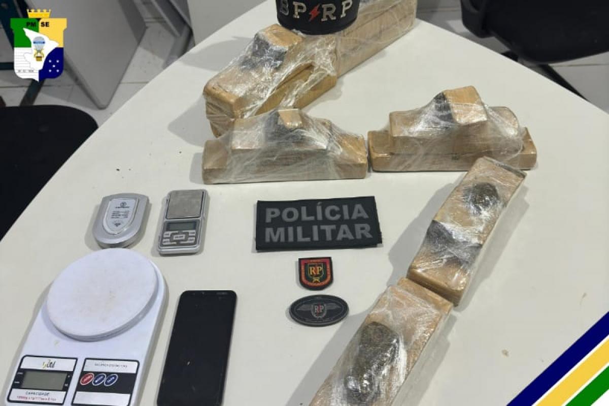 Homem é preso com 8 kg de maconha em Aracaju