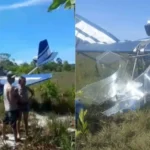 Avião monomotor cai em área de mata na Bahia