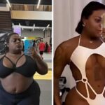 Jojo Todynho exibe corpão usando um maiô vazado em um dia de praia