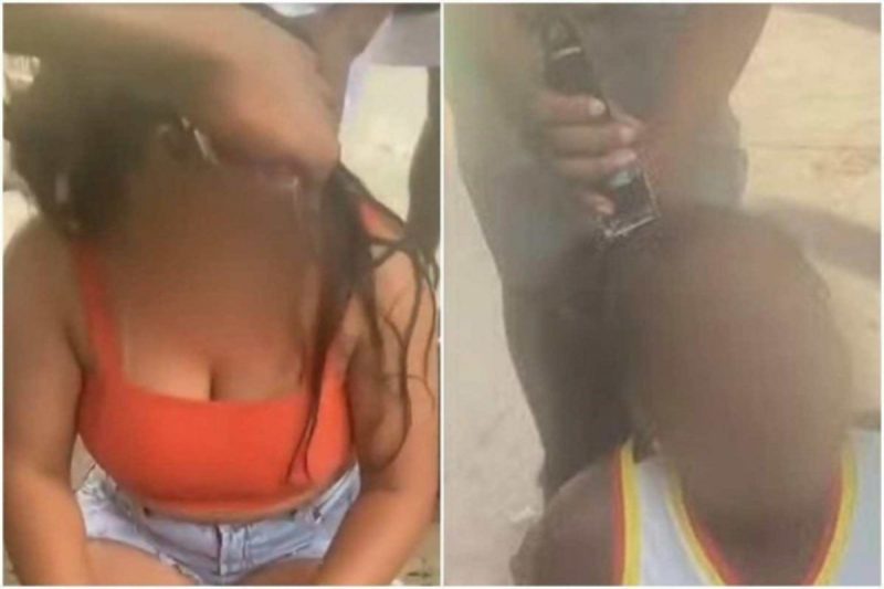 Mulheres tem cabelos raspados como castigo por grupo de fofoca