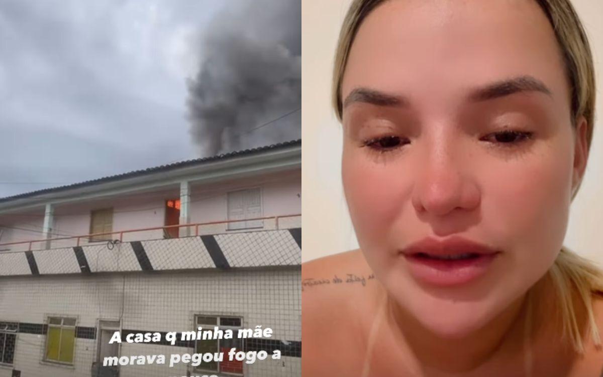 Liene Show usa seu perfil pessoal para lamentar incêndio ocorrido na casa de sua mãe