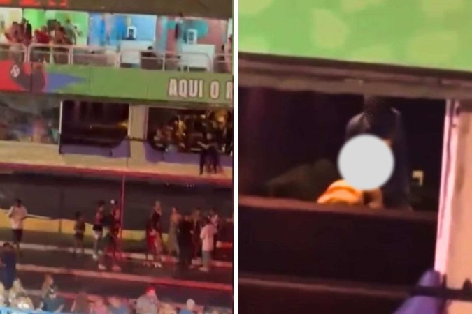 Casal é visto fazendo atos sexuais em camarote durante ensaio de escolas de samba na Sapucaí