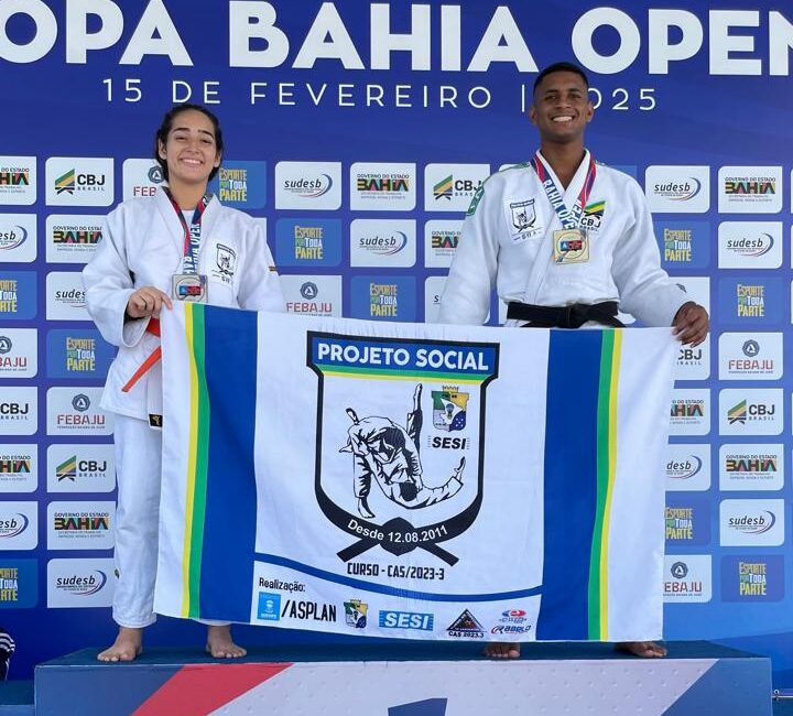 Fanese no pódio: alunos conquistam ouro e prata na 8ª edição da Copa Bahia Open de Judô na Bahia