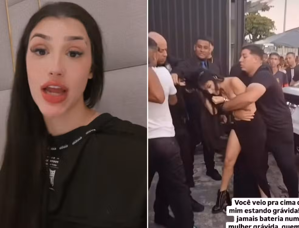 Grávida, Bia Miranda envolve-se em briga durante festa no RJ